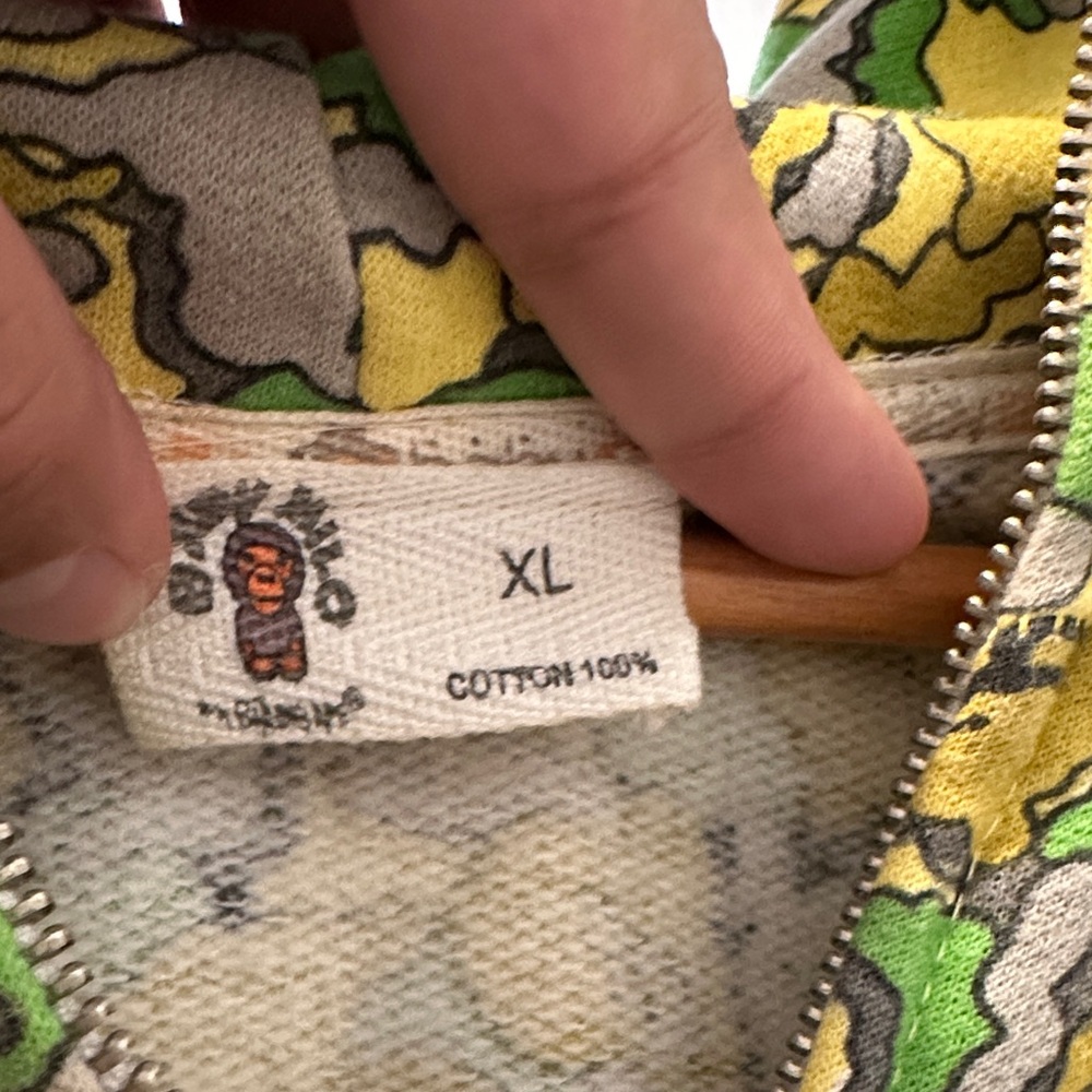 Bape X Kaws Cloud Camo Nigo 2006 Full Zip Up 100 % Authentic